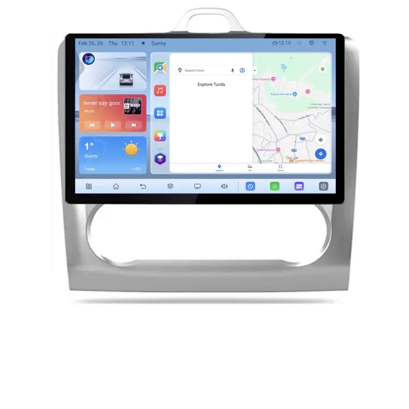 Navigatie dedicata Ford Focus 2 Automata, ecran 13 inch, Android 4+64GB Reducere de preț