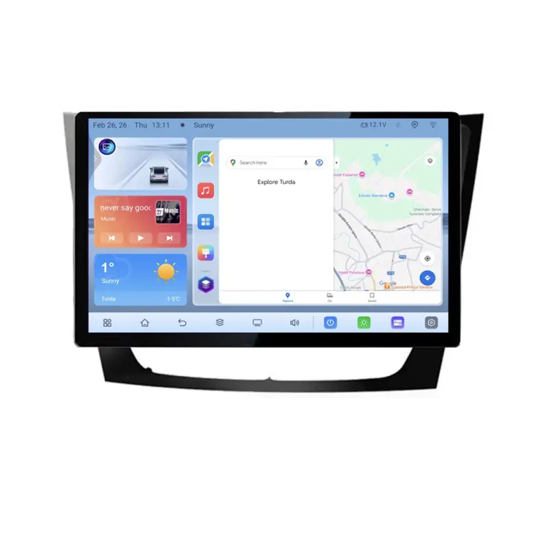 Navigație dedicată Mercedes W211 W219, ecran 13 inch, Android 4+64GB Plată securizată