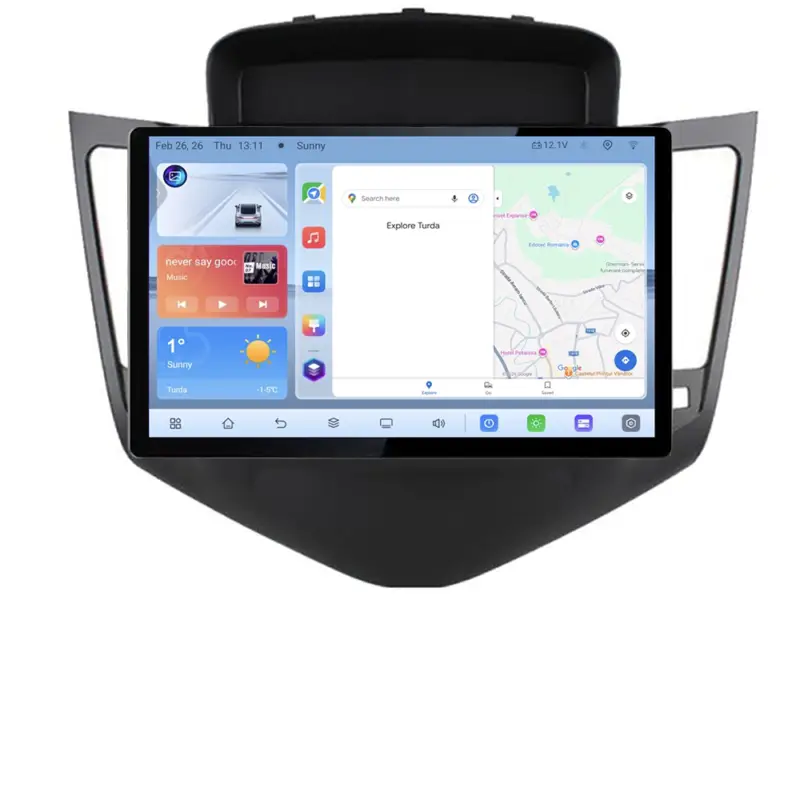 Premium Navigație dedicată Chevrolet Cruze cu ecran 13 inch, Android 4GB RAM 64GB