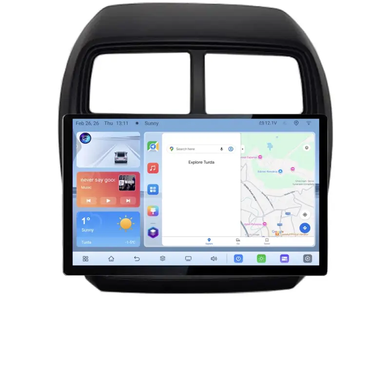 Navigație dedicată Mitsubishi ASX, ecran 13 inch 1K, Android 4+64, 4G Cel mai bun preț