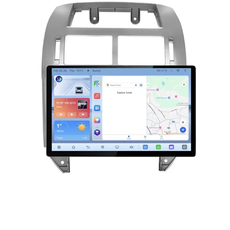 Navigatie dedicata VW Polo 2004-2011, QLED 13 inch, 4GB RAM, 64GB, 4G Plată securizată