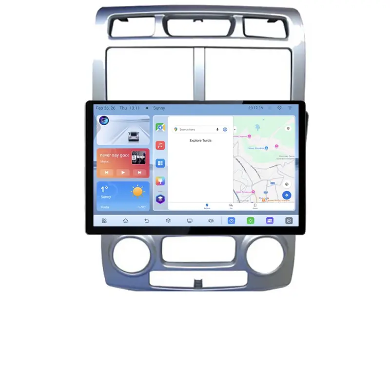 Retur gratuit Navigație dedicată Kia Sportage 2005-2007 cu ecran 13 inch, Android 4+64 GB