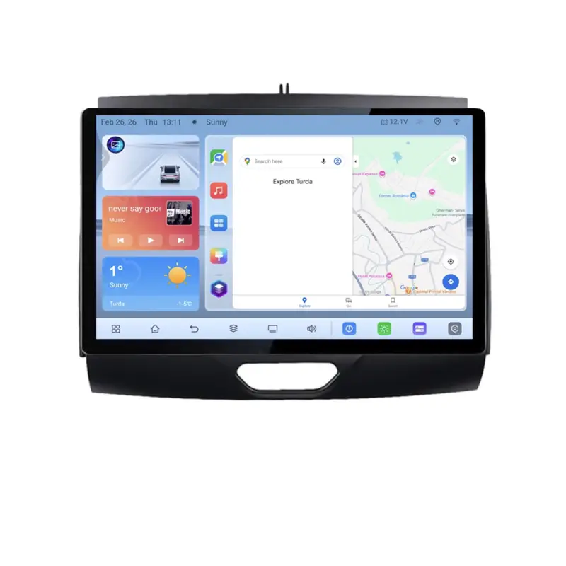 Navigație dedicată Ford Ranger 2015+ cu CD, ecran QLED 13 inch, 4G și CarPlay Reducere