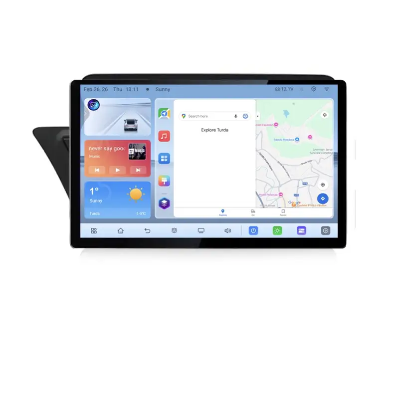 Navigație dedicată Audi A4 A5 B8 cu MMI3G, QLED 13 inch, 4G și CarPlay Preț mic