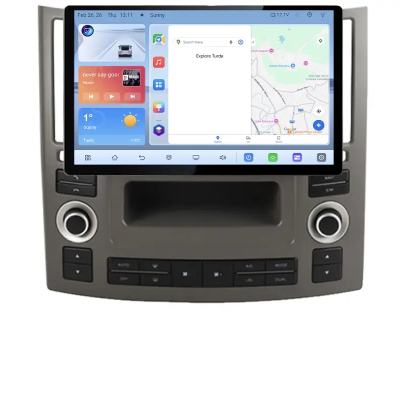 Reducere Navigație dedicată Infiniti FX45 2007-2009, QLED 13 inch, 4GB RAM, 64GB