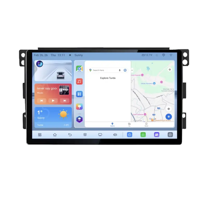 Disponibil imediat Navigatie Smart For Two 2005-2010, 13 inch QLED, Android, 4G, GPS