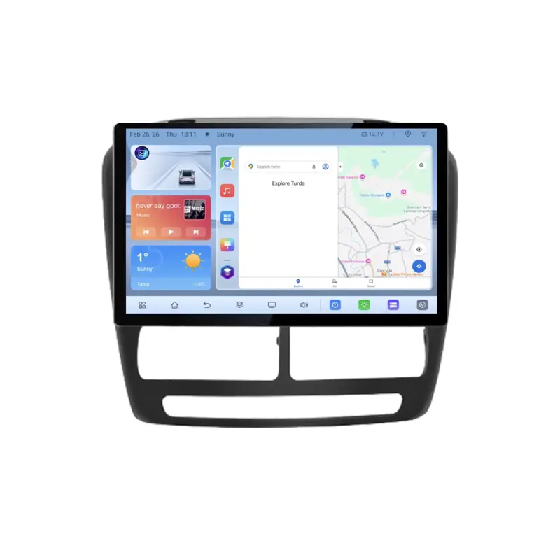 Livrare gratuită Navigație Android 13 inch QLED pentru Fiat Doblo 2010-2017 și Opel Combo