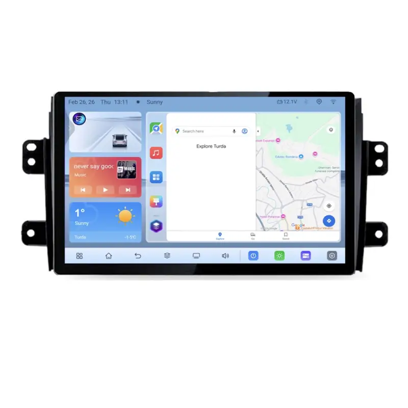 Navigatie Suzuki SX4 2006-2013 Edotec 13 inch QLED Android 4G DSP GPS Preț promoțional