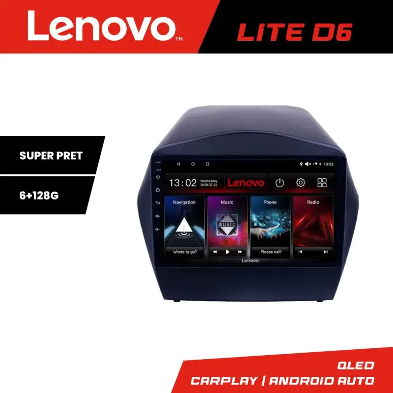 Navigație Android Hyundai IX35 Lenovo Kit-361, 8 nuclee, 6+128 GB Ieftin