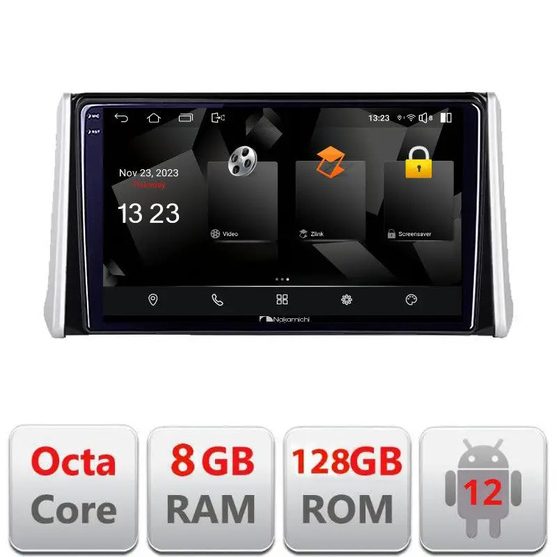 Navigatie Android Toyota RAV4 2018+ 2K QLED 8GB RAM 128GB 4G Cel mai vândut