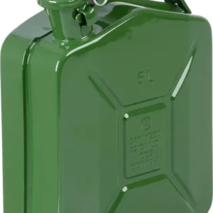Canistră metalică pentru combustibil JerryCan 5L, verde, cu siguranță Nu rata