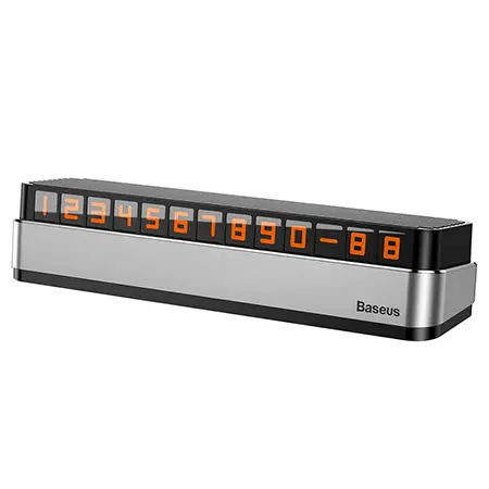 Suport numar telefon auto Baseus pentru bord, vizibil noaptea, unghi reglabil Preț promoțional
