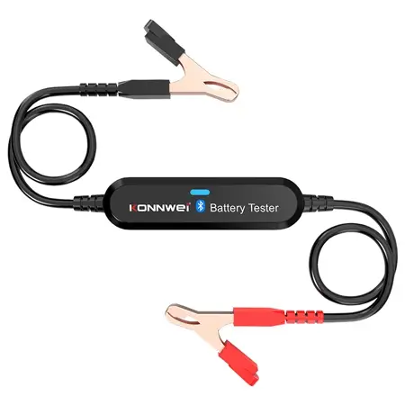 Tester baterie auto cu Bluetooth Konnwei BK100, 6/12V, 100–2000 CCA Retur ușor