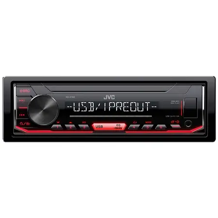 Preferatul clienților Radio auto JVC KD-X162 1DIN cu USB/AUX, EQ 15 benzi și 4x50W