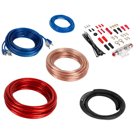 Chilipir Kit cabluri montaj amplificator auto 4 AWG Kruger&Matz, cu siguranță 60A