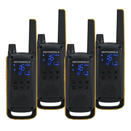 Stație radio PMR Motorola Talkabout T82 Extreme Quad, 4 bucăți, 10 km Ultima șansă