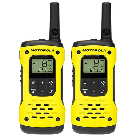 Livrare expres Set 2 stații radio PMR Motorola T92 H2O, IP67, până la 10 km