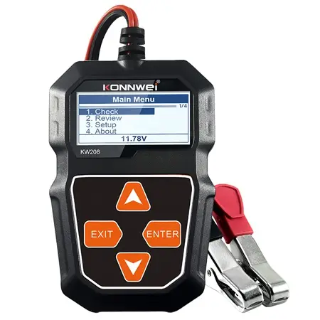 Reducere specială Tester baterie auto 12V Konnwei KW208 cu test CCA si rezistenta interna