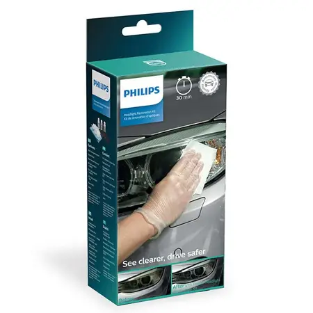 Cumpără online Kit de polisare faruri Philips cu protecție UV, pentru 2 faruri auto