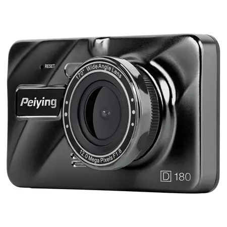 Cameră auto DVR Peiying D180 Basic Full HD 1080p, unghi 130° și ecran 4 inch Retur ușor