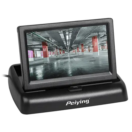 Monitor auto TFT 4.3" Peiying, 2 intrări video, PAL/NTSC, alimentare 9–32V Ofertă limitată
