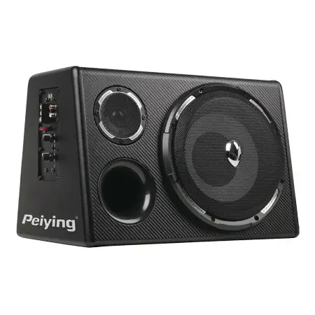 Cumpără acum Subwoofer auto activ Peiying 10 inch, 200W max, filtru LPF, clasa A/B
