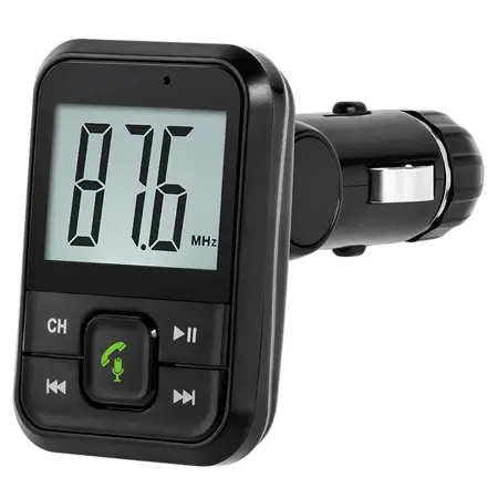 Plată sigură Modulator FM auto cu Bluetooth 5.0, USB, AUX și microSD, ecran LCD