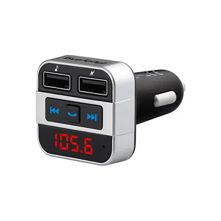Modulator FM auto Bluetooth 4.2 cu 2 porturi USB, AUX si microfon Transport gratuit