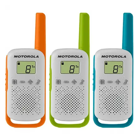 Ofertă de sezon Set 3 stații radio PMR Motorola Talkabout T42, 16 canale, rază 4 km