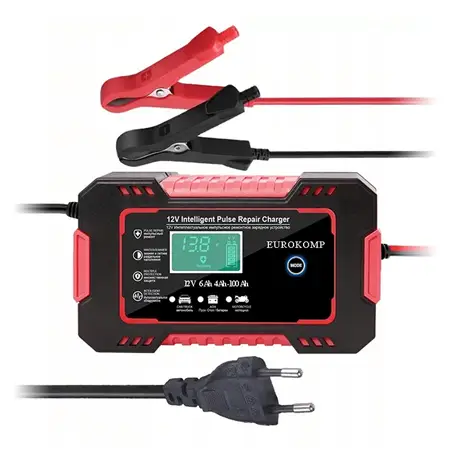 Chilipir Redresor automat baterie auto 12V 6A cu LCD, mod iarnă/vară și regenerare