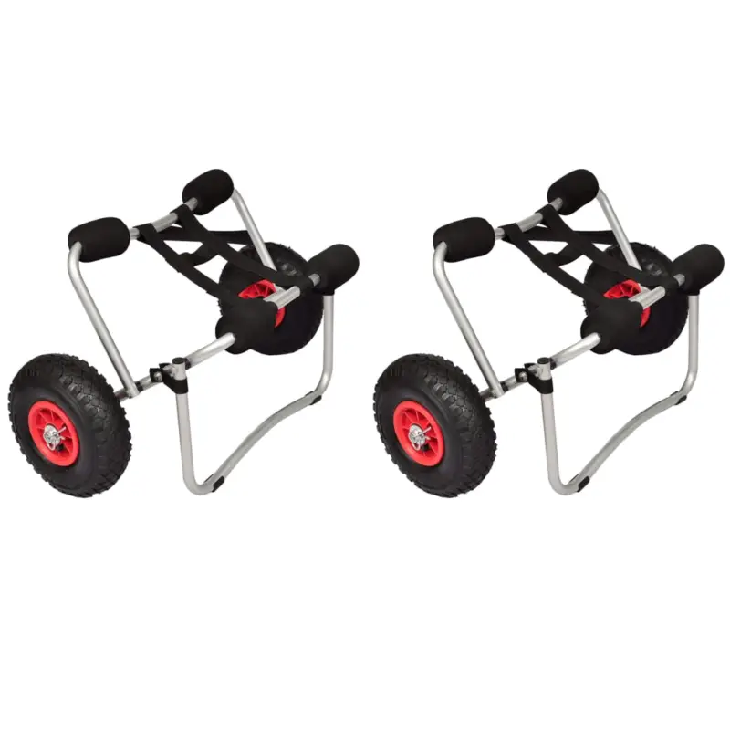 Ieftin Cărucioare pentru caiac, 2 buc., aluminiu GartenMobel Dekor