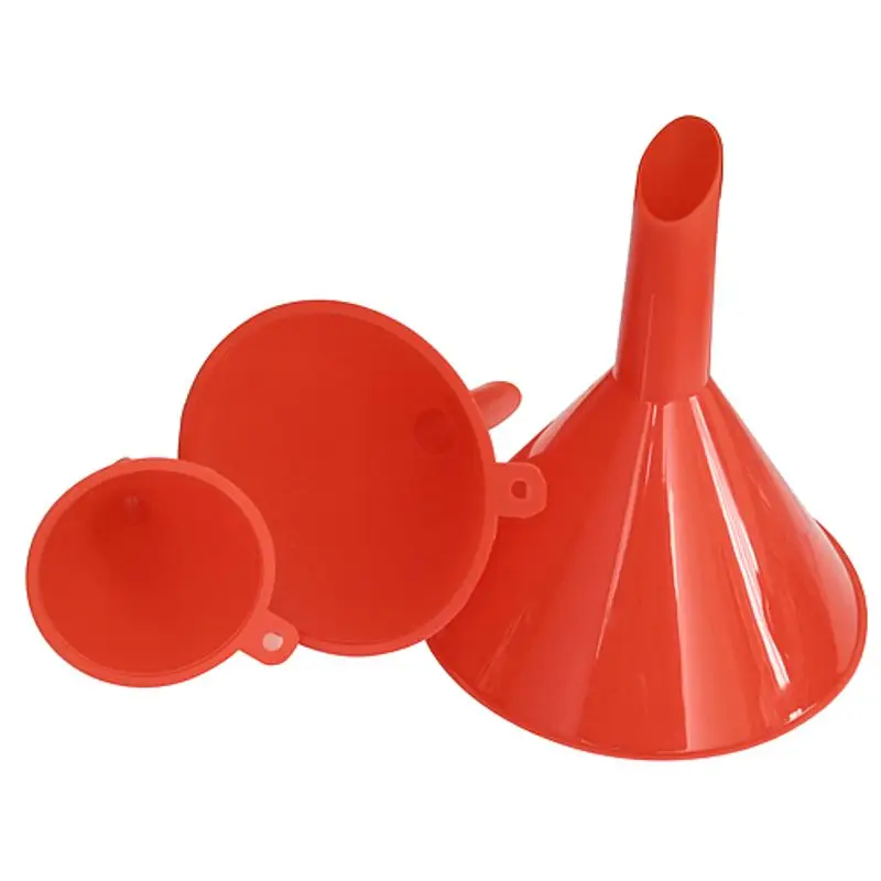 Preț mic Set 3 pâlnii din plastic Strend Pro F2006, roșii, 80–160 mm