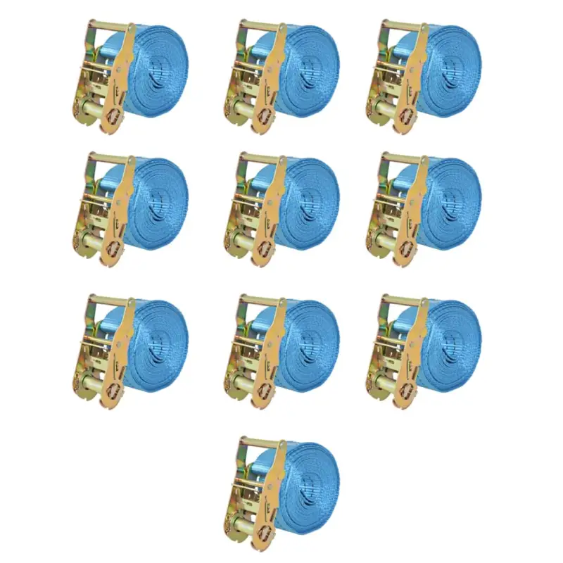 Chingi fixare cu clichet, 10 buc, 2 tone, 6 m x 38 mm, albastru GartenMobel Dekor Retur gratuit