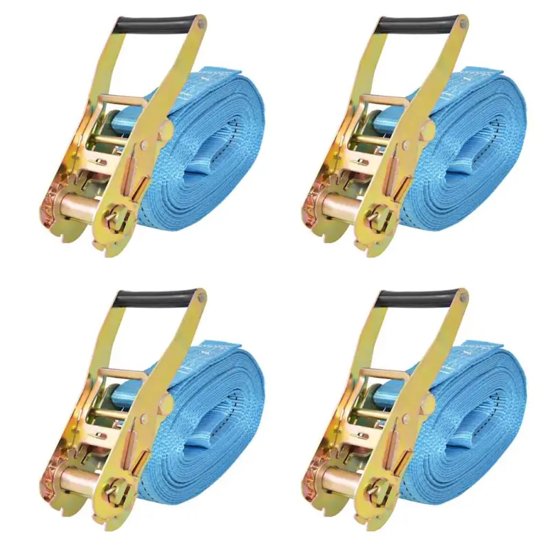 Doar azi Chingi fixare cu clichet, 4 buc, 4 tone, 8 m x 50 mm, albastru GartenMobel Dekor