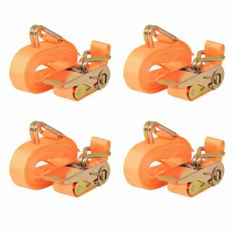 Chingi fixare cu clichet, 4 buc, 0,4 tone 6 mx25 mm, portocaliu GartenMobel Dekor Reducere extra