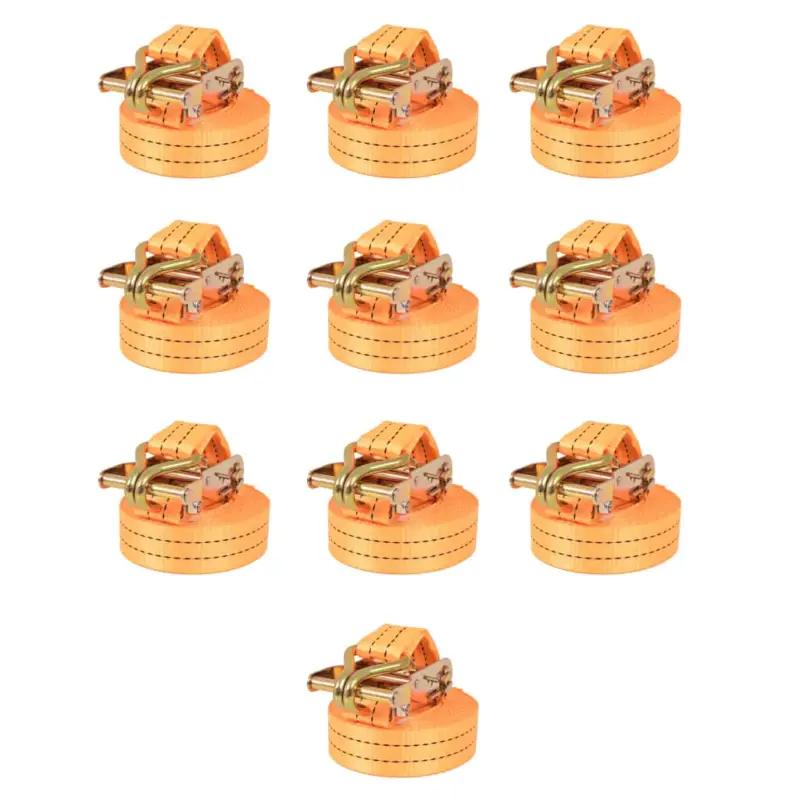Chingi fixare cu clichet, 10 buc, 1 tonă, 6mx38 mm, portocaliu GartenMobel Dekor Discount
