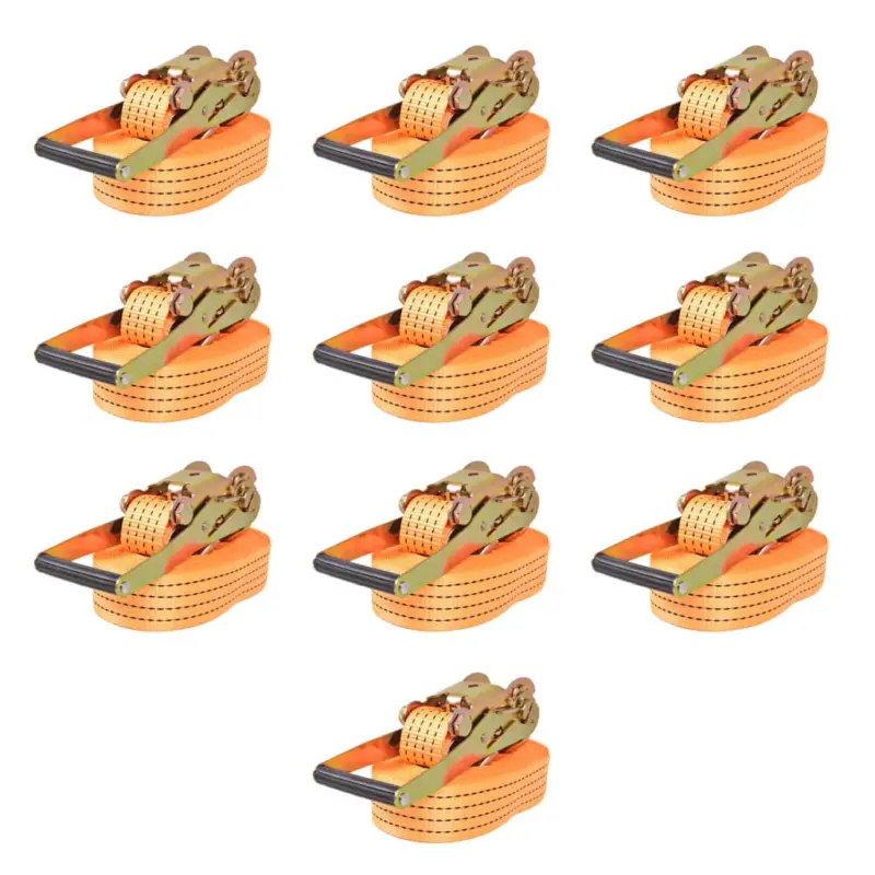 Chingi fixare cu clichet, 10 buc, 2 tone, 8m x 50mm, portocaliu GartenMobel Dekor Premium