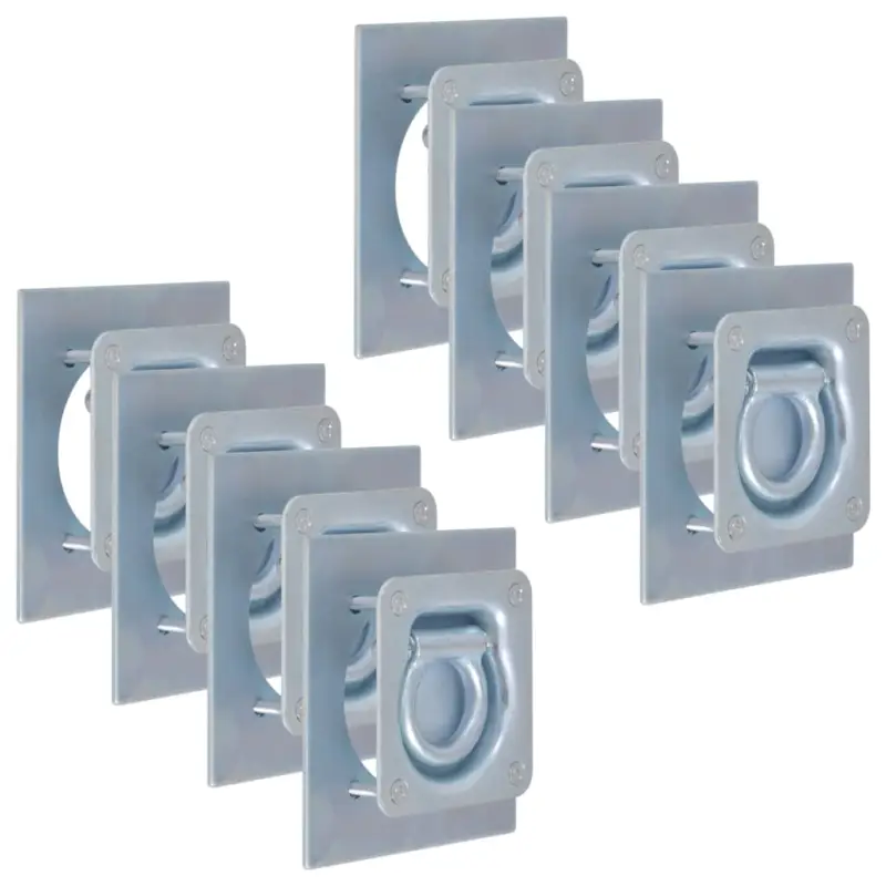 Reducere extra Inele ancorare pentru remorcă 8 buc, oțel galvanizat, 2000 kg GartenMobel Dekor