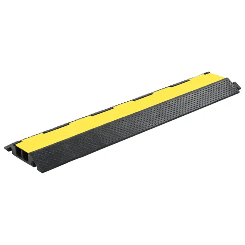Rampă de protecție cabluri, 2 canale, cauciuc 101,5 cm GartenMobel Dekor Lichidare de stoc
