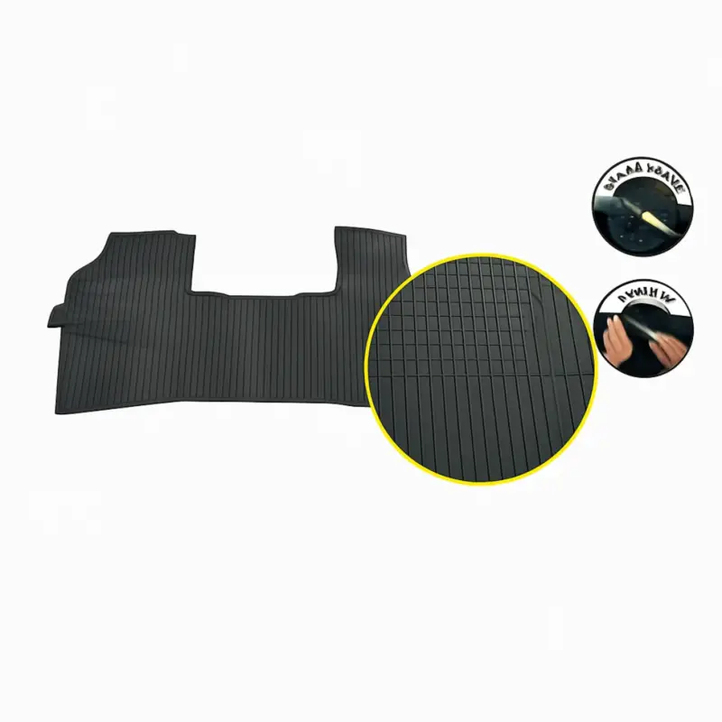 Set covorașe din cauciuc pentru Mercedes-Benz Vito 1996–2003, negru, 2 buc Lichidare de stoc