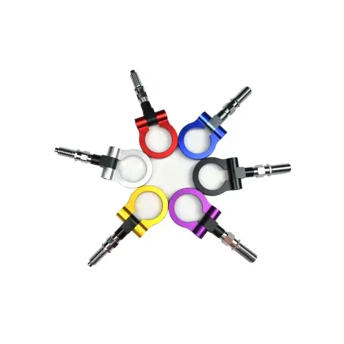 Carlig remorcare decorativ tip racing, cu surub demontabil, diverse culori (AK-8101) Premium