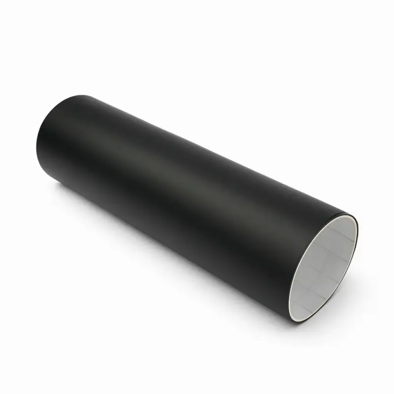Cumpărături sigure Folie auto negru mat texturat pentru stalp Logan, autocolanta 1.5 m x 1 m