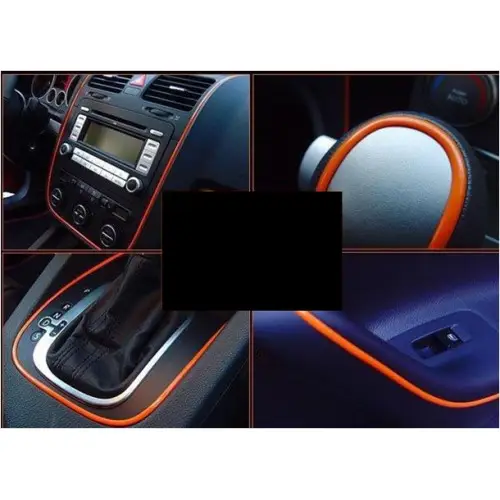 Bandă ornament auto roșie cu adeziv, 4 mm x 15 m, pentru decor și personalizare Calitate înaltă