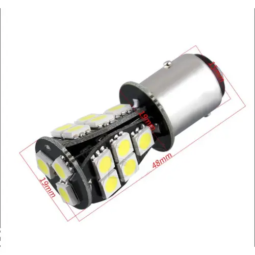 Transport gratuit Set 2x bec LED BAY15D 24V CANBUS 6000K, 18 SMD 5730, două faze