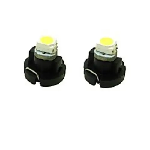 Set 2 becuri LED T3 12V albastre, 3528 SMD, 8 lm (OEM) Retur ușor