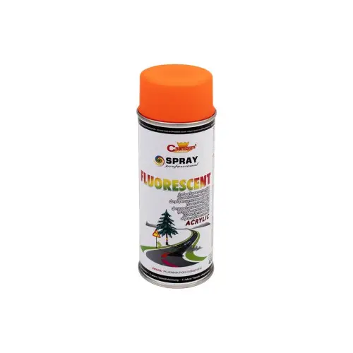 Spray vopsea portocaliu fluorescent Champion, acrilic profesional 400 ml Plată sigură