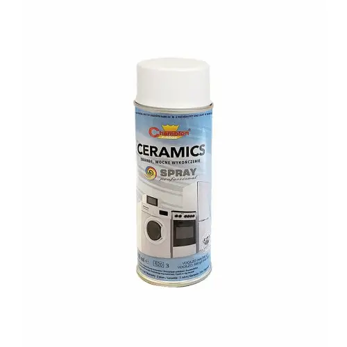 Spray vopsea ceramică alb lucios Champion, profesional, 400 ml (Cod 9003) Retur gratuit