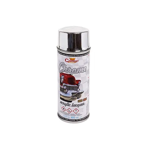 Cumpărături sigure Spray vopsea crom argintiu Champion profesional, efect crom, 400 ml