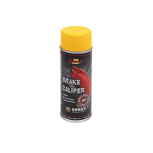 Disponibil imediat Spray vopsea termică galbenă 150°C pentru etriere frână, Champion 400 ml