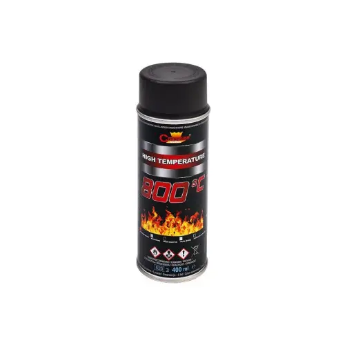 Super ofertă Spray vopsea termorezistentă 800°C negru Champion, profesional, 400 ml (Cod 9011)